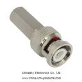 Conector masculino do CCTV do cabo coaxial RG59